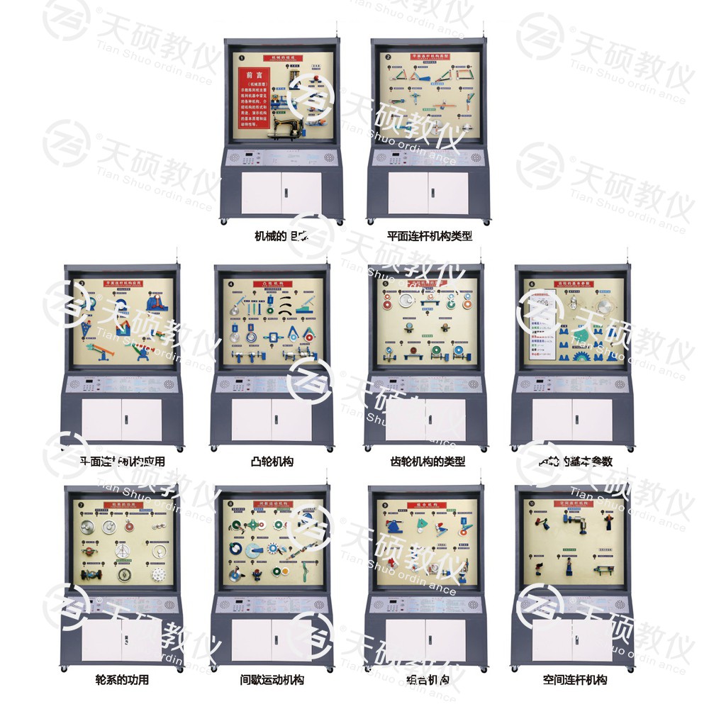 TSSMT-1型 機(jī)械原理陳列柜（10個(gè)分柜，帶智能語(yǔ)音講解）